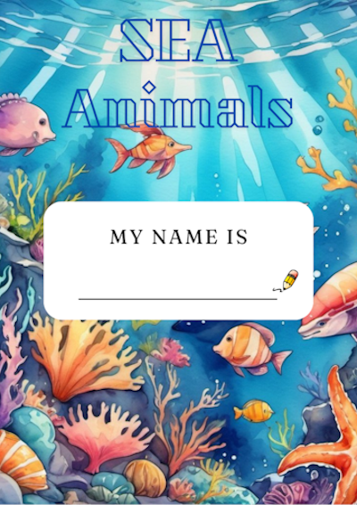 Sea Animals Name Game PDF for Kids